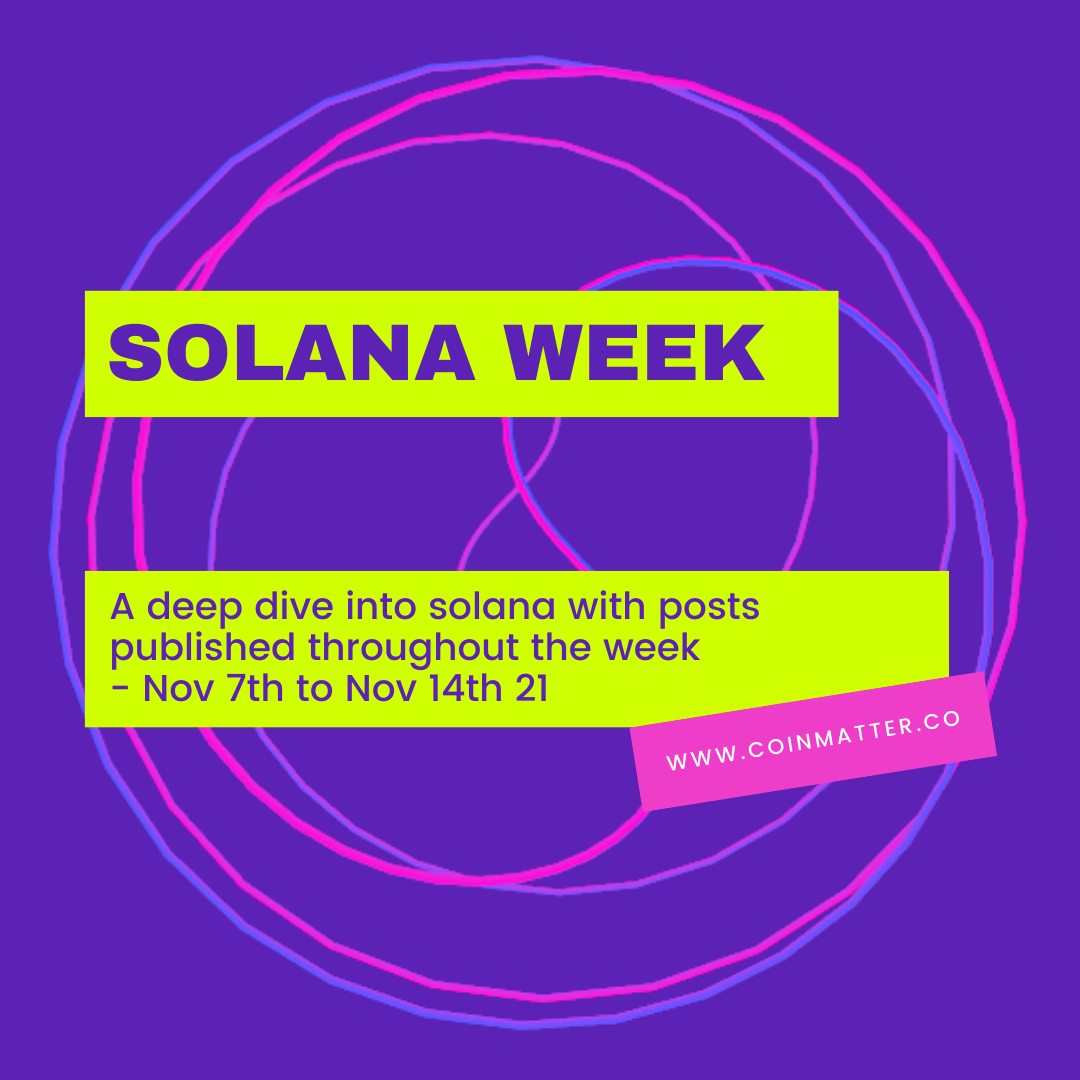 Solana week at CoinMatter.co